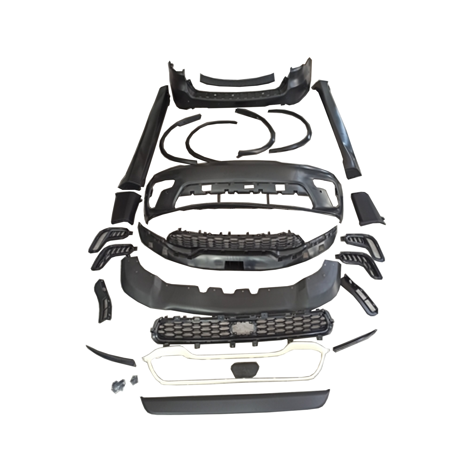 طقم هيكل عريض كامل بديل من طراز هيلكات، 2021-2023، لسيارة دودج دورانجو